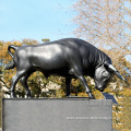 Hot Sale Outdoor Decorative Life Size bronze bull sculpture